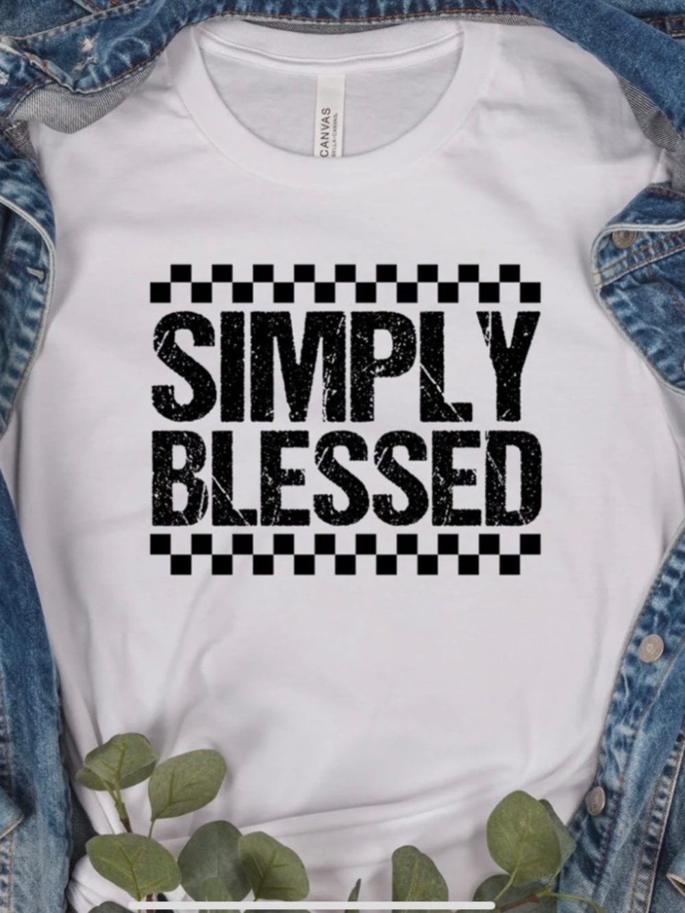 Simply Blessed T-shirt Religious Inspirational Graphiic Tee XXL 2XL 3XL  New